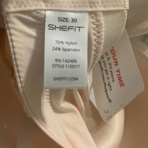 SHEFIT Unconventional T Shirt Bra Size 30 50DD Blush Pink #10017 NWT - Picture 3 of 4